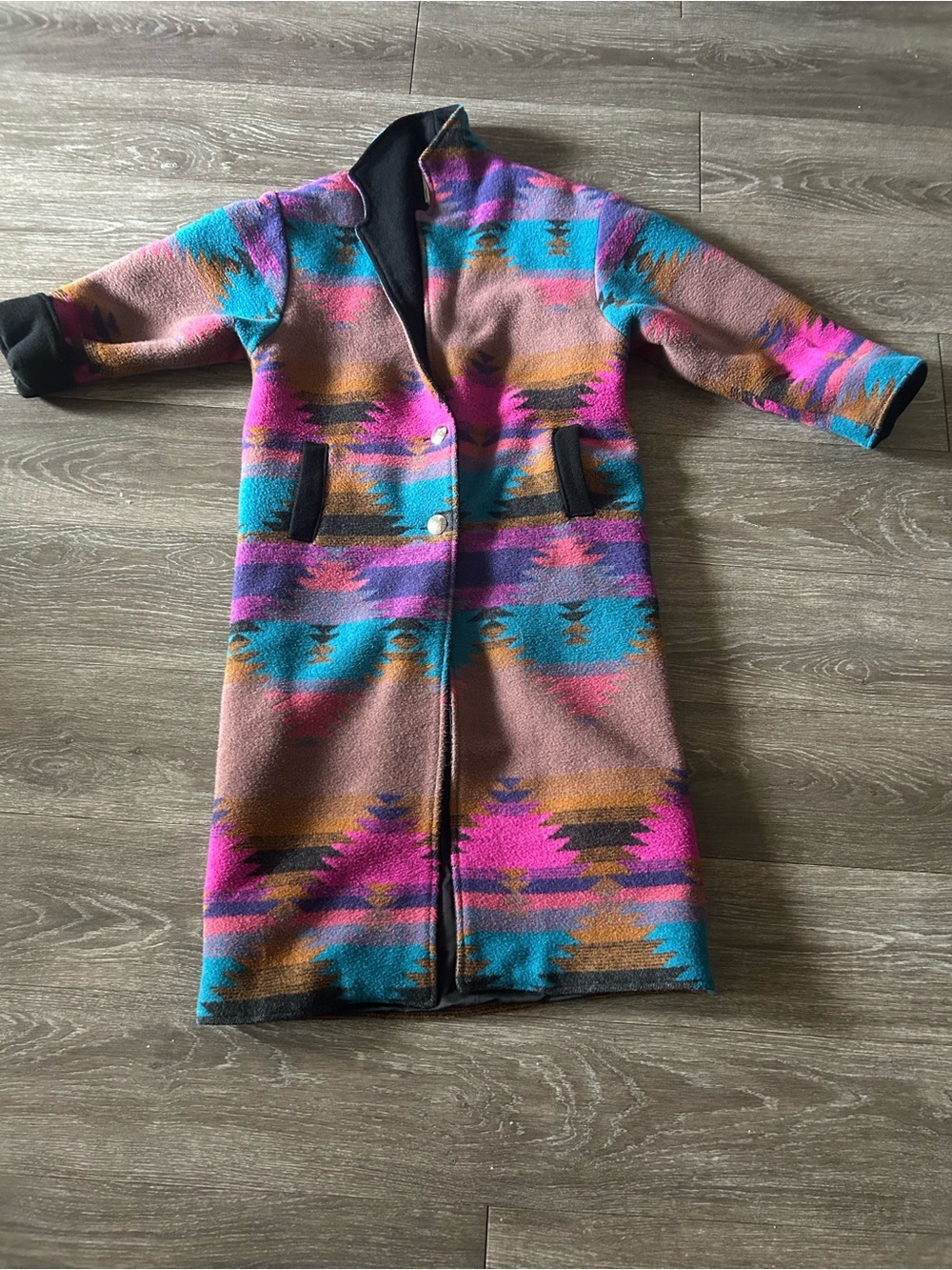 Vintage pioneer wear full length wool blend coat